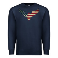 Navy bald eagle  america Premium Sweatshirt - linhVisuals