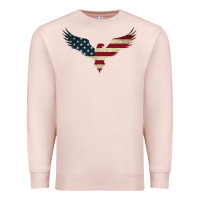 Pale Pink bald eagle  america Premium Sweatshirt - linhVisuals