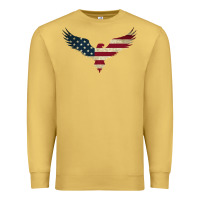 Antique Gold bald eagle  america Premium Sweatshirt - linhVisuals