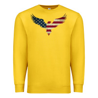 Lemon bald eagle  america Premium Sweatshirt - linhVisuals