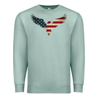 Seafoam bald eagle  america Premium Sweatshirt - linhVisuals