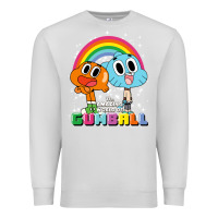 Dove Grey cn the amazing world of gumball & darwin rainbow portrait pullover hoo Premium Sweatshirt - linhVisuals