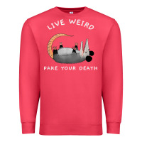 Cardinal funny opossum possum tee live weird fake your death t shirt Premium Sweatshirt - linhVisuals