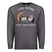 Charcoal Heather funny opossum possum tee live weird fake your death t shirt Premium Sweatshirt - linhVisuals