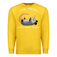 Lemon funny opossum possum tee live weird fake your death t shirt Premium Sweatshirt - linhVisuals