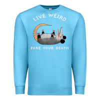 Ocean Blue funny opossum possum tee live weird fake your death t shirt Premium Sweatshirt - linhVisuals