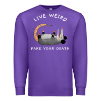 Purple funny opossum possum tee live weird fake your death t shirt Premium Sweatshirt - linhVisuals