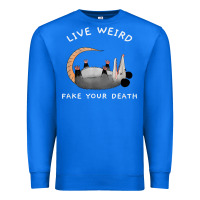 True Royal funny opossum possum tee live weird fake your death t shirt Premium Sweatshirt - linhVisuals