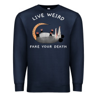 Navy funny opossum possum tee live weird fake your death t shirt Premium Sweatshirt - linhVisuals