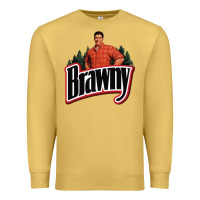 Antique Gold brawny paper towel guy Premium Sweatshirt - linhVisuals