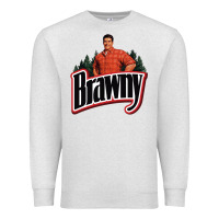 Oatmeal Heather brawny paper towel guy Premium Sweatshirt - linhVisuals