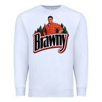 White brawny paper towel guy Premium Sweatshirt - linhVisuals