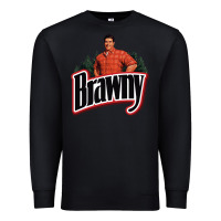 Black brawny paper towel guy Premium Sweatshirt - linhVisuals