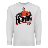 Dove Grey brawny paper towel guy Premium Sweatshirt - linhVisuals