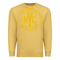 Antique Gold harlem new york nyc vintage sign distressed amber print t shirt Premium Sweatshirt - linhVisuals