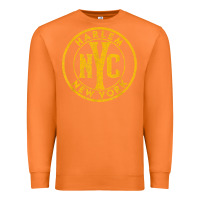 Carrot harlem new york nyc vintage sign distressed amber print t shirt Premium Sweatshirt - linhVisuals