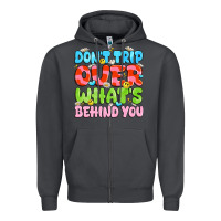 Smoke don't trip over what's behind you Zipper Hoodie - JahusDesignShop