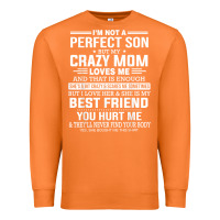 Carrot i'm not a perfect son but my crazy mom loves me mother's day t shirt Premium Sweatshirt - linhVisuals