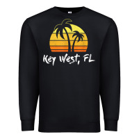 Black retro key west t shirt florida beach shirt Premium Sweatshirt - linhVisuals