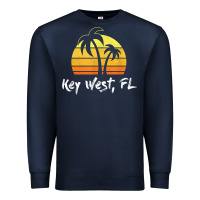 Navy retro key west t shirt florida beach shirt Premium Sweatshirt - linhVisuals