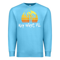Ocean Blue retro key west t shirt florida beach shirt Premium Sweatshirt - linhVisuals