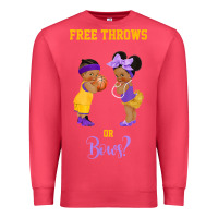 Cardinal free throws or bows basketball baby gender reveal t shirt Premium Sweatshirt - linhVisuals