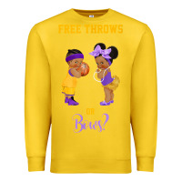 Lemon free throws or bows basketball baby gender reveal t shirt Premium Sweatshirt - linhVisuals