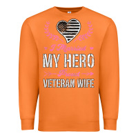 Carrot i married my hero proud veteran wife usa military husband t shirt Premium Sweatshirt - linhVisuals