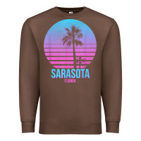 Chestnut sarasota florida vintage retro palm tree t shirt Premium Sweatshirt - linhVisuals