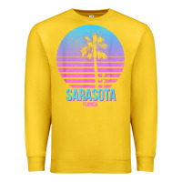 Lemon sarasota florida vintage retro palm tree t shirt Premium Sweatshirt - linhVisuals