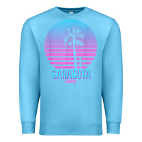 Sarasota Florida Vintage Retro Palm Tree T Shirt Premium Sweatshirt | Teevron