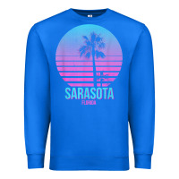 True Royal sarasota florida vintage retro palm tree t shirt Premium Sweatshirt - linhVisuals