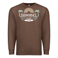 Chestnut sanibel island retro style florida t shirt Premium Sweatshirt - linhVisuals