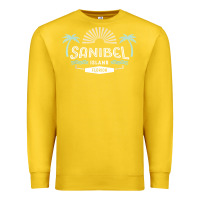Lemon sanibel island retro style florida t shirt Premium Sweatshirt - linhVisuals