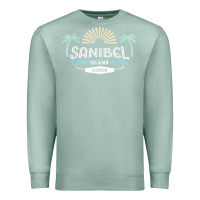 Seafoam sanibel island retro style florida t shirt Premium Sweatshirt - linhVisuals