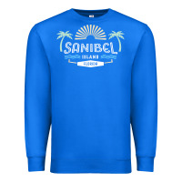 True Royal sanibel island retro style florida t shirt Premium Sweatshirt - linhVisuals