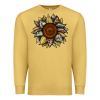 Antique Gold sunflower camouflage and leopard 2 Premium Sweatshirt - JahusDesignShop
