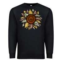 Black sunflower camouflage and leopard 2 Premium Sweatshirt - JahusDesignShop
