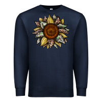 Navy sunflower camouflage and leopard 2 Premium Sweatshirt - JahusDesignShop