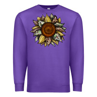 Purple sunflower camouflage and leopard 2 Premium Sweatshirt - JahusDesignShop