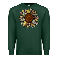 Sports Green sunflower camouflage and leopard 2 Premium Sweatshirt - JahusDesignShop