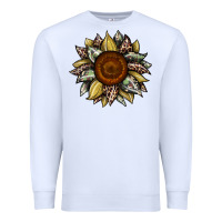 White sunflower camouflage and leopard 2 Premium Sweatshirt - JahusDesignShop