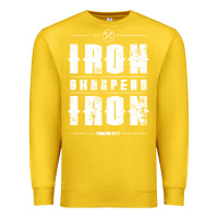 Lemon iron sharpens iron proverbs christian bible verse religious pullover h Premium Sweatshirt - linhVisuals