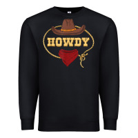 Howdy Shirt Western Rodeo Country Cowboy Texan T Shirt Premium Sweatshirt | Teevron