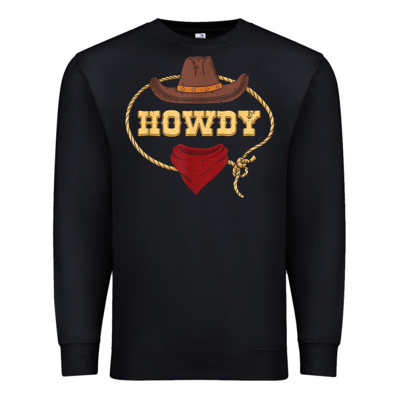Howdy Shirt Western Rodeo Country Cowboy Texan T Shirt Premium Sweatshirt by linhVisuals | Teevron