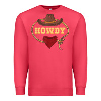 Cardinal howdy shirt western rodeo country cowboy texan t shirt Premium Sweatshirt - linhVisuals