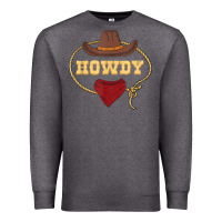 Charcoal Heather howdy shirt western rodeo country cowboy texan t shirt Premium Sweatshirt - linhVisuals
