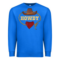 True Royal howdy shirt western rodeo country cowboy texan t shirt Premium Sweatshirt - linhVisuals