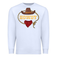 White howdy shirt western rodeo country cowboy texan t shirt Premium Sweatshirt - linhVisuals