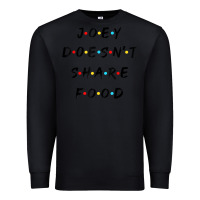 Black funny joey doesn't share food how you doin quoted friends t shirt Premium Sweatshirt - linhVisuals